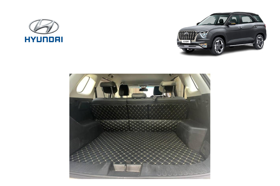 driveXtras Car Boot Mat For Hyundai Alcazar : Diamond Series