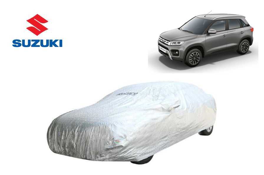 Recaro Car Body Cover Spyro Silver Maruti Suzuki Brezza : Waterproof