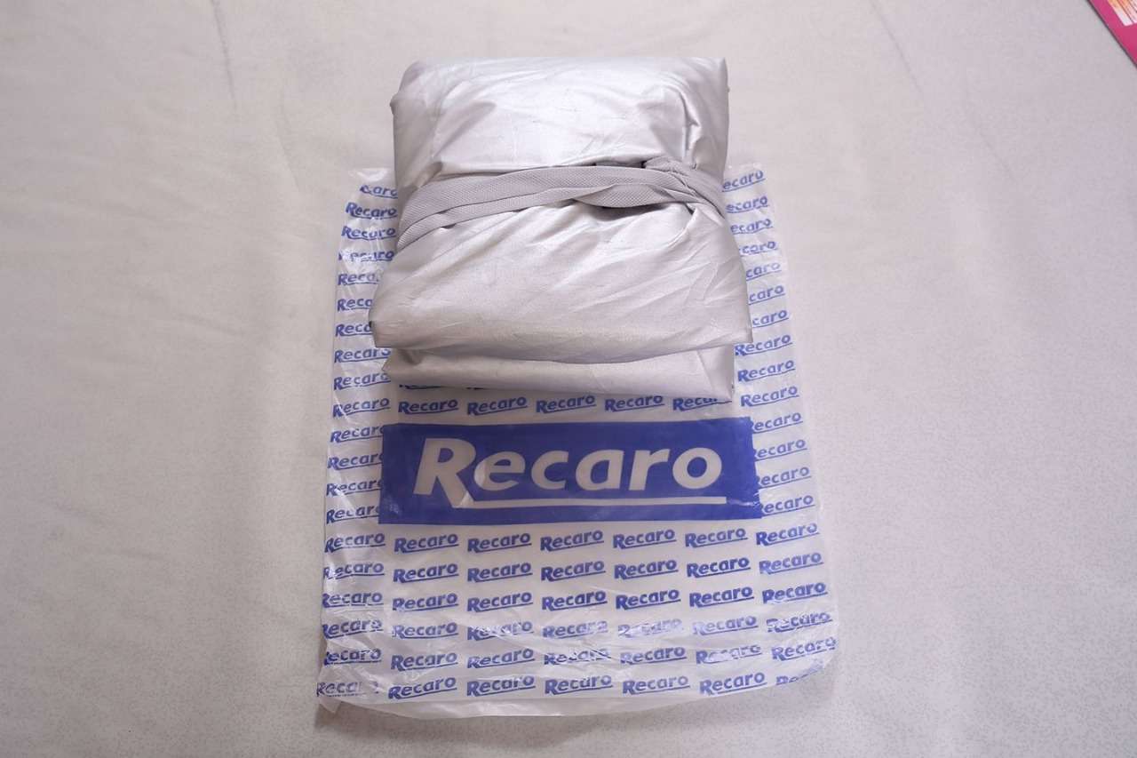 Recaro Car Body Cover Silver Polo Series For Maruti Suzuki Swift 2011 - 2014 With Antenna Pocket