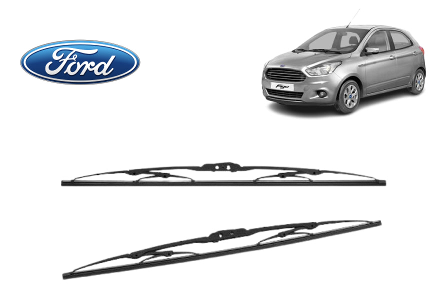 driveXtras Conventional Metal Frame Windshield Wipers For Ford Figo 2016 - 2019 (D) 22'' (P) 16"