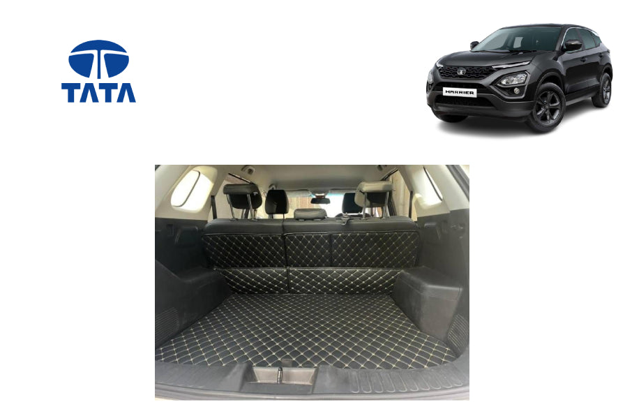 driveXtras Car Boot Mat For Tata Harrier: Diamond Series