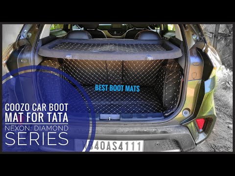 driveXtras Car Boot Mat For Tata Nexon 2017 - 2020 : Diamond Series