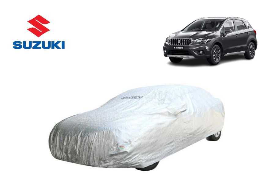 Recaro Car Body Cover Spyro Silver Maruti Suzuki S-Cross With Antenna Pocket : Waterproof