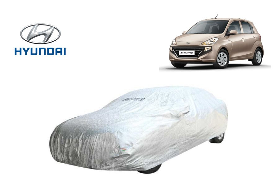 Recaro Car Body Cover Spyro Silver Hyundai Santro : Waterproof