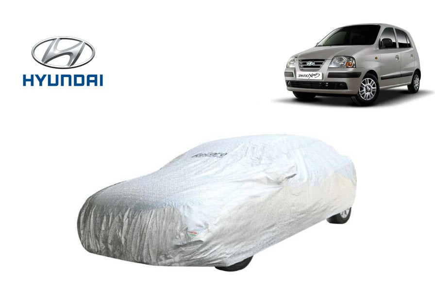 Recaro Car Body Cover Spyro Silver Hyundai Santro Xing : Waterproof