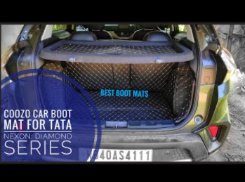 driveXtras Car Boot Mat For Tata Nexon 2020 - 2022 : Diamond Series