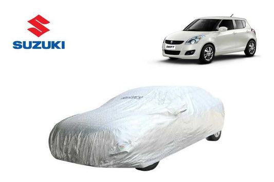 Recaro Car Body Cover Spyro Silver Maruti Suzuki Swift 2011 - 2014 With Antenna Pocket : Waterproof