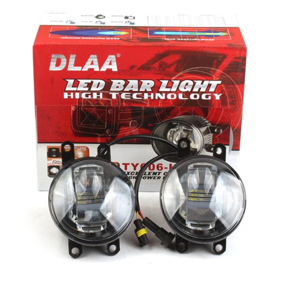 DLAA TY606 LED Projector Fog Lamps With Position Light For Toyota Innova Crysta 2018 - 2020