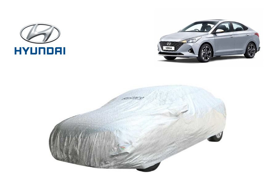 Recaro Car Body Cover Spyro Silver Hyundai Verna 2020 - 2022 : Waterproof