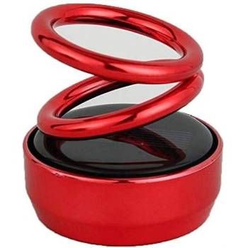 driveXtras Solar Car Perfume 360 Degree Rotation Air Freshener : Red