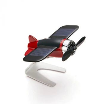 driveXtras Solar Plane Car Perfume Air Freshener : Red